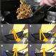 Imagining a wok as a double-pendulum. This is likely a perfect candidate for Science Diagrams That Look Like Shitposts.